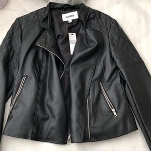Black leather jacket